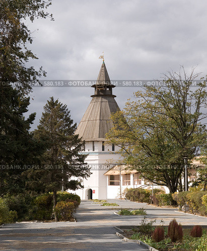 Астрахань. Реставрация в Кремле. Башня "Красные ворота" (2008 год). Редакционное фото, фотограф Румянцева Наталия / Фотобанк Лори