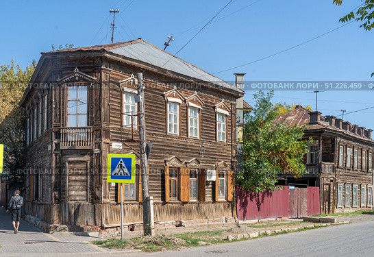 Астрахань,улицы со старыми домами. (2023 год). Редакционное фото, фотограф Андреева Тамара Викторовна / Фотобанк Лори