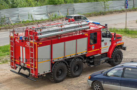 Автомобиль Пожарный Урал-4320, Урал NEXT Российский крупнотоннажный грузовой автомобиль повышенной проходимости г. Железногорск Красноярский Край. Редакционное фото, фотограф Анатолий Володин / Фотобанк Лори