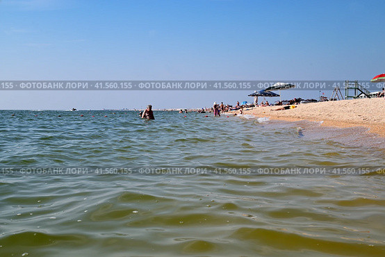 Азовское море. Долгий мыс. Краснодарский край (2023 год). Редакционное фото, фотограф Александр Тараканов / Фотобанк Лори