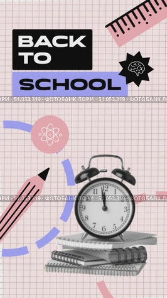 Back to school essentials for organizing study time and boosting productivity. Стоковое видео, видеограф Сергей Толмачёв / Фотобанк Лори