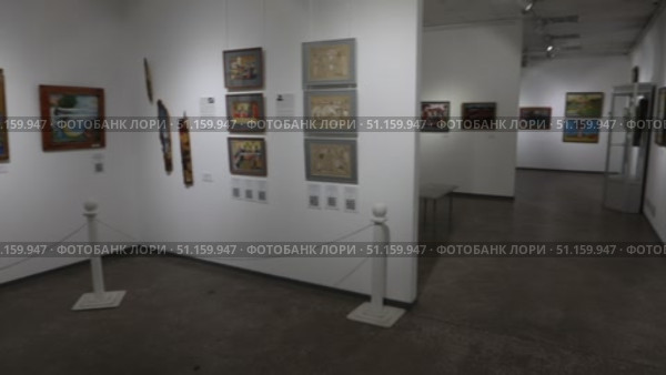 Балашиха панорама выставки с залами Наивного искусства (2021 год). Редакционное видео, видеограф Дмитрий Неумоин / Фотобанк Лори