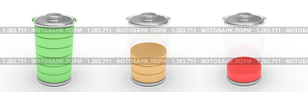 Батарейка на белом фоне. Стоковая иллюстрация, иллюстратор Маринченко Александр / Фотобанк Лори