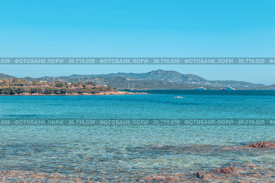 Beach in Costa Smeralda. Стоковое фото, фотограф Татьяна  Бральнина / Фотобанк Лори