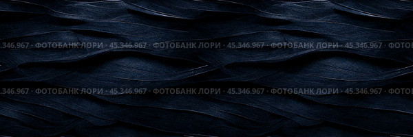 Beautiful abstract panoramic background. Modern wavy pattern in navy blue. Wide texture background with seamless pattern. Great for design and header. Generative AI. Стоковое AI-изображение, AI-художник Андрей Степанов / Фотобанк Лори