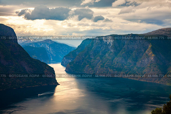 Beautiful Nature Norway Stegastein Lookout (2016 год). Стоковое фото, фотограф Андрей Армягов / Фотобанк Лори