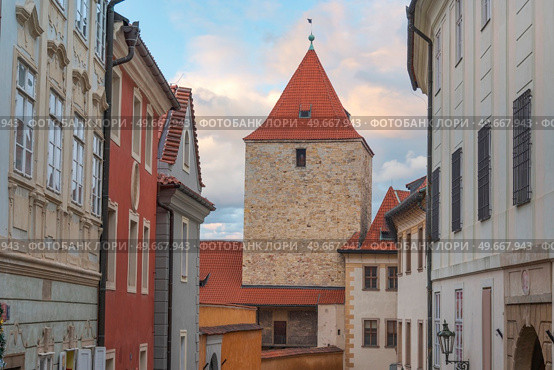 beautiful old streets of Prague. Czech Republic. Стоковое фото, агентство Ingram Publishing / Фотобанк Лори