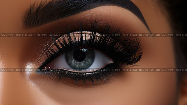 beauty black girl lashes ai generated. Стоковое AI-изображение, AI-художник Vectorwin / Фотобанк Лори