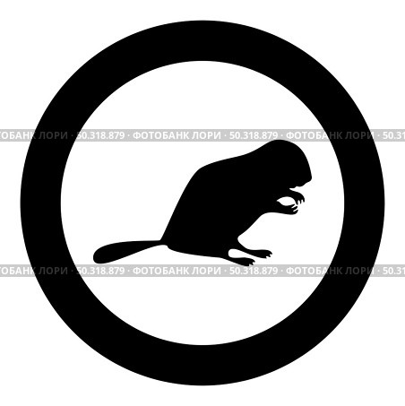 Beaver animal Rodent stand silhouette in circle round black color vector illustration solid outline style simple image. Beaver animal Rodent stand silhouette in circle round black color vector illustration solid outline style image. Стоковая иллюстрация, агентство Ingram Publishing / Фотобанк Лори