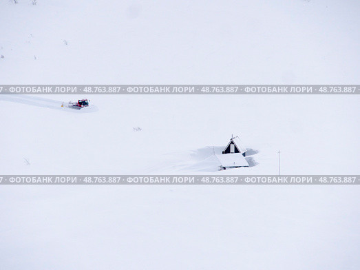 Best of minimalism, view above mountains Norway, Troms aria in winter (2020 год). Стоковое фото, фотограф Tamara Sushko / Фотобанк Лори