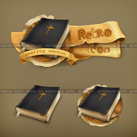 Bible, vector icon. Стоковая иллюстрация, агентство Ingram Publishing / Фотобанк Лори