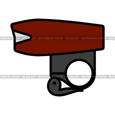 Bike Light Equipment Icon. Editable Bold Outline With Color Fill Design. Vector Illustration. Стоковая иллюстрация, агентство Ingram Publishing / Фотобанк Лори