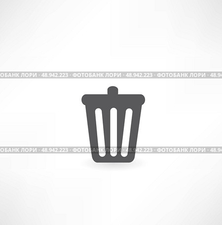 bin with documents icon. Стоковая иллюстрация, агентство Ingram Publishing / Фотобанк Лори