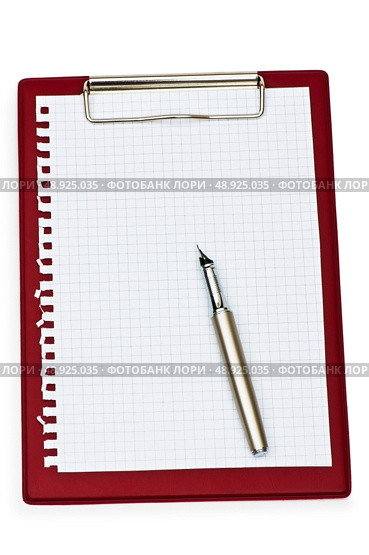Binder with black sheet isolated on white. Стоковое фото, агентство Ingram Publishing / Фотобанк Лори