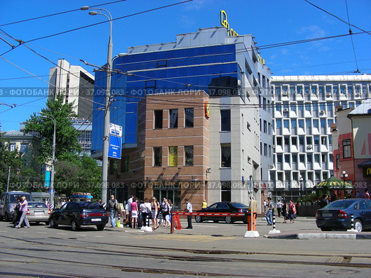 Бизнес-центр «Олимпик Плаза 2» (2004 года постройки). Проспект Мира, 39, строение 2. Мещанский район. Город Москва (2012 год). Редакционное фото, фотограф lana1501 / Фотобанк Лори