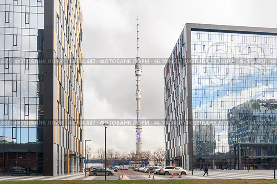 Бизнес-центр "Ostankino business park" класса А, Огородный проезд, 16/1с4 и 16/1с3. Редакционное фото, фотограф Алёшина Оксана / Фотобанк Лори