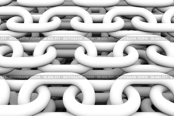 Bloch chain concept 3d illustration. Стоковая иллюстрация, иллюстратор Максим Иванов / Фотобанк Лори