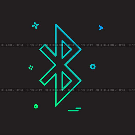 Bluetooth icon design vector. Стоковая иллюстрация, агентство Ingram Publishing / Фотобанк Лори