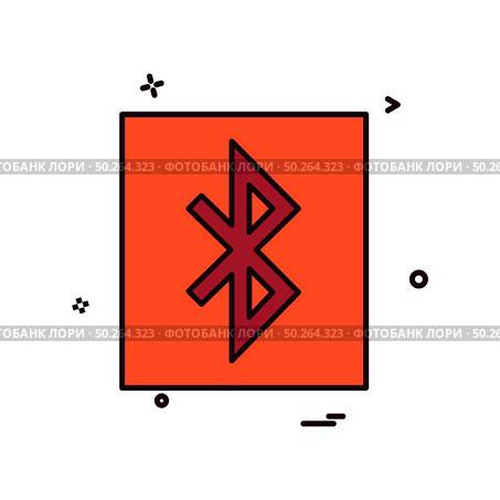 Bluetooth icon design vector. Стоковая иллюстрация, агентство Ingram Publishing / Фотобанк Лори