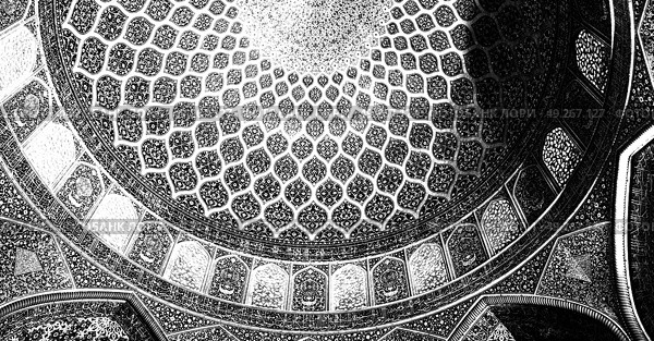 blur in iran abstract texture of the  religion  architecture mosque roof persian history. Стоковое фото, агентство Ingram Publishing / Фотобанк Лори
