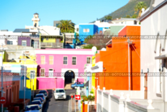 blur  in  south africa  cape town antique muslim quarter historic village. Стоковое фото, агентство Ingram Publishing / Фотобанк Лори