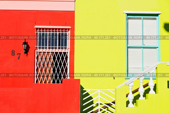 blur in south africa cape town  bo kaap architecture   like   texture background. Стоковое фото, агентство Ingram Publishing / Фотобанк Лори