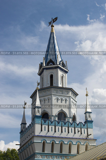 Боковая башня Измайловского Кремля. Москва. Редакционное фото, фотограф Елена Орлова / Фотобанк Лори