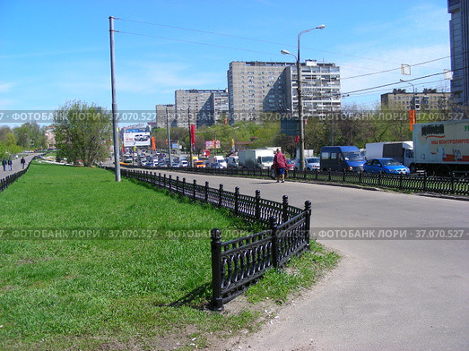 Большая Черкизовская улица. Район Преображенское. Город Москва (2012 год). Редакционное фото, фотограф lana1501 / Фотобанк Лори