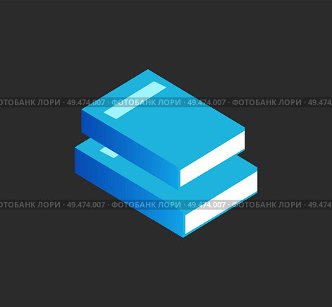 Books with info set icons closeup vector isolated isometric 3d. Manuals and handbooks with information and data, analysis publication in hard cover.. Books Info Set Icons Closeup Vector Illustration. Стоковая иллюстрация, агентство Ingram Publishing / Фотобанк Лори