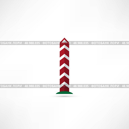Border post. Стоковая иллюстрация, агентство Ingram Publishing / Фотобанк Лори