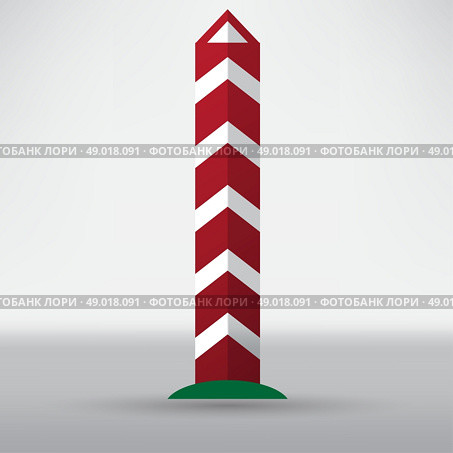 Border post. Стоковая иллюстрация, агентство Ingram Publishing / Фотобанк Лори