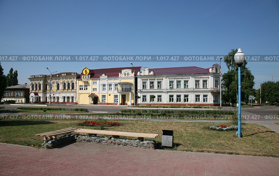 Борисоглебск. Здания по улице Свободы (2009 год). Стоковое фото, фотограф Наталья Волкова / Фотобанк Лори