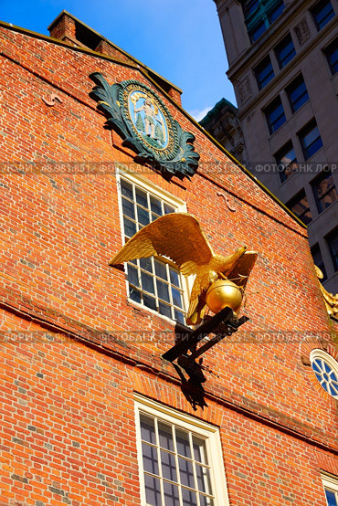 Boston Old State House buiding in Massachusetts 
USA. Стоковое фото, агентство Ingram Publishing / Фотобанк Лори