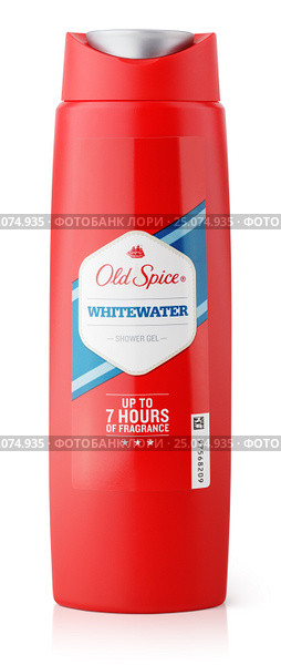 Bottle of shower gel Old Spice Whitewater (2017 год). Редакционное фото, фотограф Роман Самохин / Фотобанк Лори