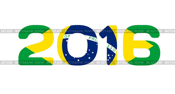 Brazil 2016 Abstract Colorful Background. Vector Illustration EPS10. Brazil 2016 Abstract Colorful Background. Стоковая иллюстрация, агентство Ingram Publishing / Фотобанк Лори