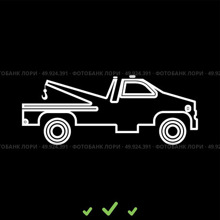 Breakdown truck it is white icon .. Breakdown truck it is white icon . Flat style. Стоковая иллюстрация, агентство Ingram Publishing / Фотобанк Лори