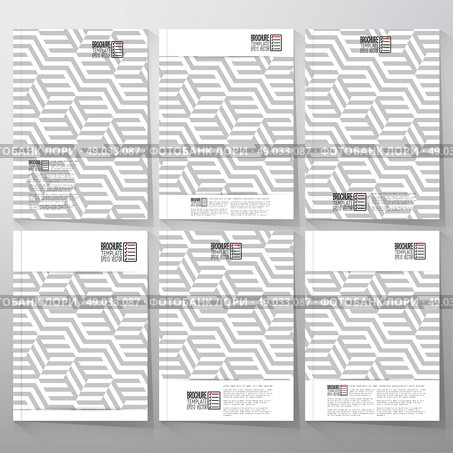 Brochure, flyer or booklet for business, template vector. Recurring cubes on background. Стоковая иллюстрация, агентство Ingram Publishing / Фотобанк Лори