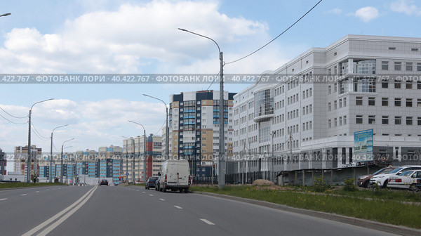 Брянск новый микрорайон на улице Советской (2023 год). Редакционное фото, фотограф Дмитрий Неумоин / Фотобанк Лори