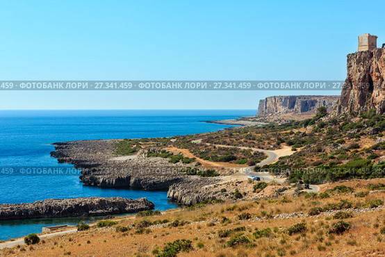 Bue Marino Beach, Macari, Sicily, Italy (2017 год). Стоковое фото, фотограф Юрий Брыкайло / Фотобанк Лори