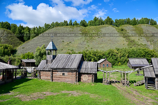 Бухарское подворье. Посад сибирских старожилов. Город Тобольск. Стоковое фото, фотограф Александр Тараканов / Фотобанк Лори