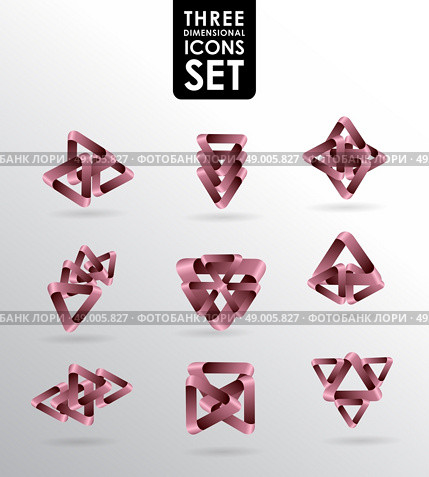 Business design elements  icon set, three dimensional quality icon  with a lot of variety ideal for business , flayer and presentation. Стоковая иллюстрация, агентство Ingram Publishing / Фотобанк Лори