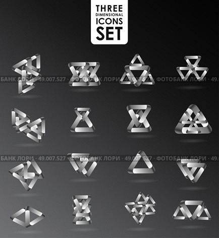 Business design elements  icon set, three dimensional quality icon  with a lot of variety ideal for business , flayer and presentation. Стоковая иллюстрация, агентство Ingram Publishing / Фотобанк Лори
