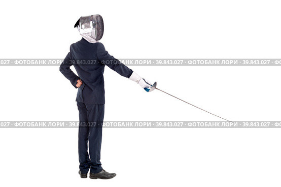 Business-fencing. Стоковое фото, фотограф Luis Louro / Smarterpix / Фотобанк Лори