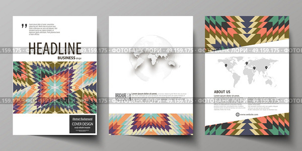 Business templates for brochure, flyer, booklet. Cover design template, abstract vector layout in A4 size. Tribal pattern, geometrical ornament, ethno syle, ethnic backdrop, vintage fashion background. Business templates for brochure, magazine, flyer, booklet or annual report. Cover design template, easy editable vector, abstract flat layout in A4 size. Tribal pattern, geometrical ornament in ethno syle, ethnic hipster backdrop, vintage fashion background. Стоковая иллюстрация, агентство Ingram Publishing / Фотобанк Лори