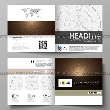 Business templates for square design bi fold brochure, magazine, flyer, booklet or annual report. Leaflet cover, abstract flat layout, easy editable vector. Alchemical theme. Fractal art background. Sacred geometry. Mysterious relaxation pattern.. Business templates for square design bi fold brochure, magazine, flyer, booklet. Leaflet cover, abstract vector layout. Alchemical theme. Fractal art background. Sacred geometry. Mysterious pattern. Стоковая иллюстрация, агентство Ingram Publishing / Фотобанк Лори