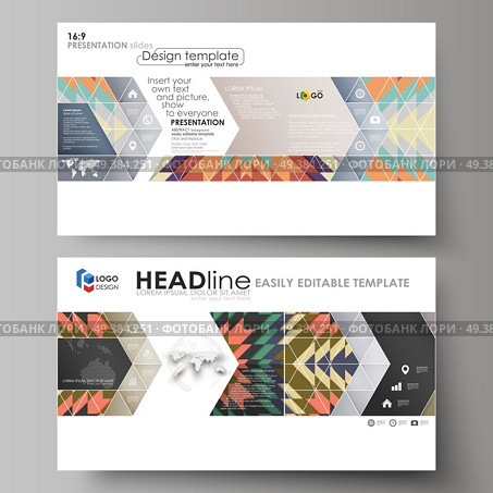 Business templates in HD format for presentation slides. Easy editable abstract vector layouts in flat design. Tribal pattern, geometrical ornament in ethno syle, ethnic hipster backdrop, vintage fashion background.. Business templates in HD format for presentation slides. Abstract vector layouts in flat design. Tribal pattern, geometrical ornament in ethno syle, ethnic hipster backdrop, vintage fashion background. Стоковая иллюстрация, агентство Ingram Publishing / Фотобанк Лори