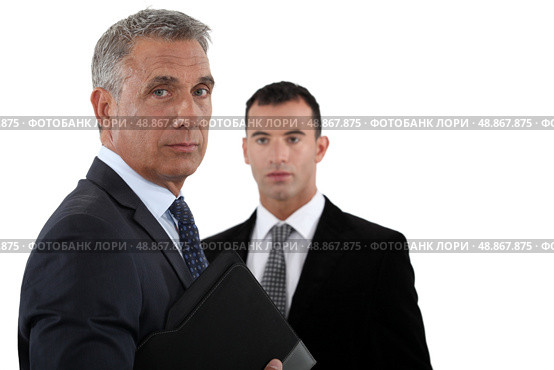 Businessmen with briefcase. Стоковое фото, агентство Ingram Publishing / Фотобанк Лори