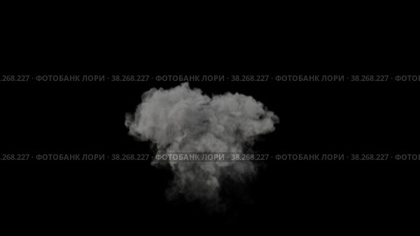 Быстрый Взрыв Дыма и Пыли с Альфа Каналом в 4К версия 07. Стоковая анимация, аниматор Max Konnov / Фотобанк Лори