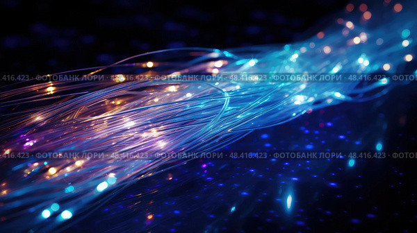 cable fiber data ai generated. Стоковое AI-изображение, AI-художник Vectorwin / Фотобанк Лори