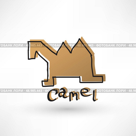 Camel vector icon. Стоковая иллюстрация, агентство Ingram Publishing / Фотобанк Лори